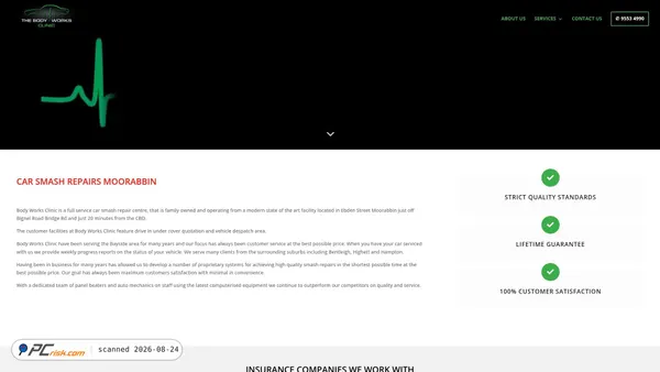 Captura de bodyworksclinic.com.au