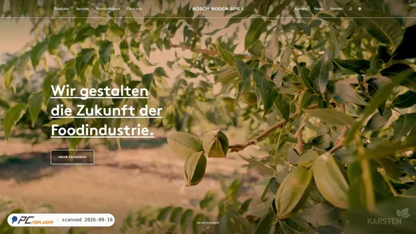 Screenshot di boeschbodenspies.com