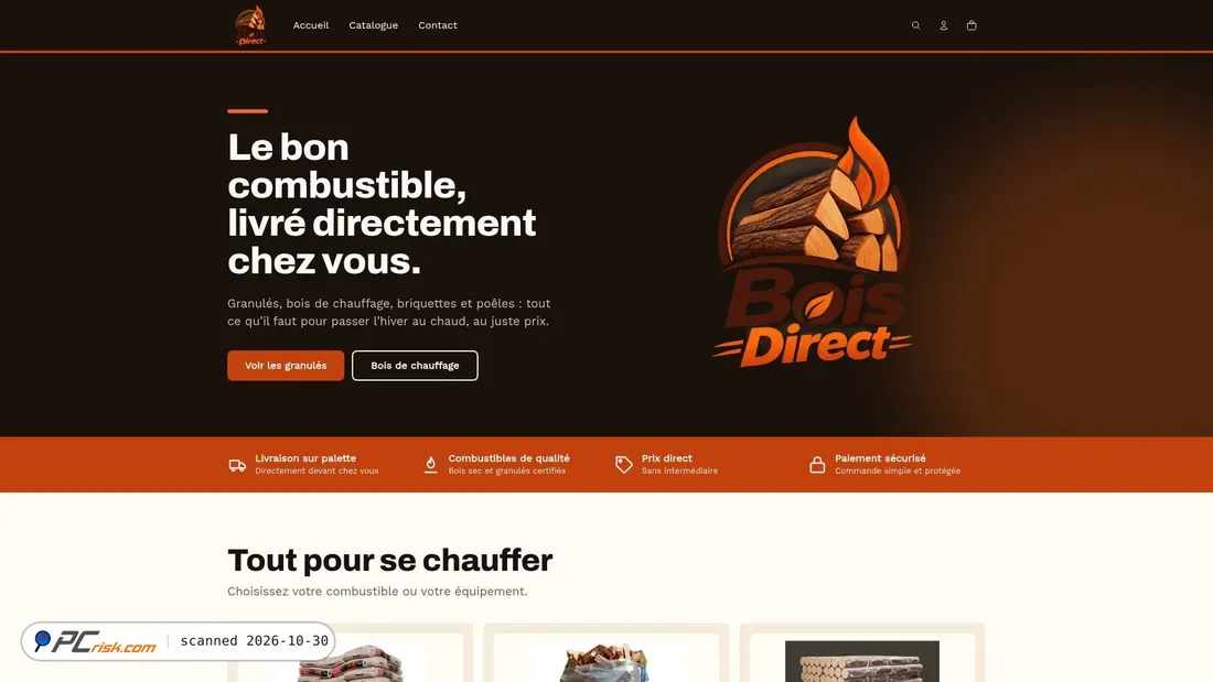 Screenshot von bois-direct.store