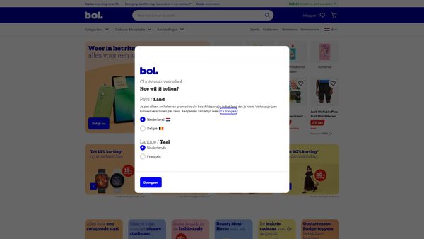 Screenshot di bol.com