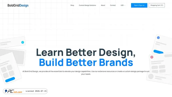 boldgriddesign.com screenshot