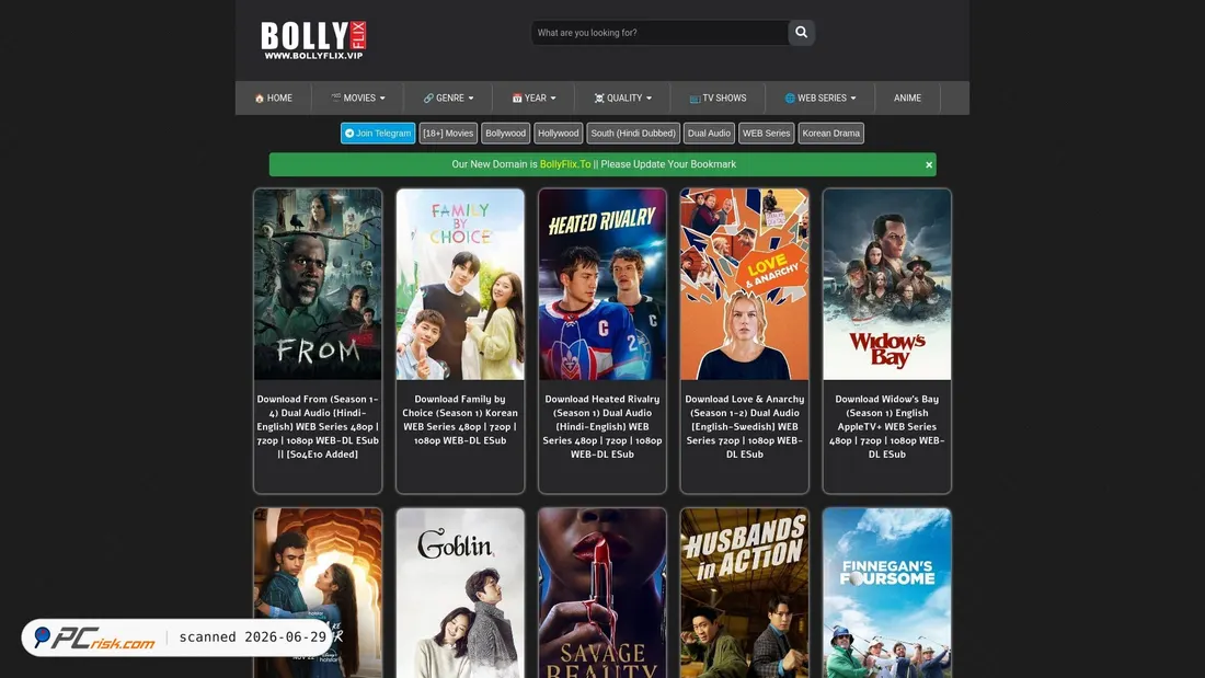 Screenshot von bollyflix.ski