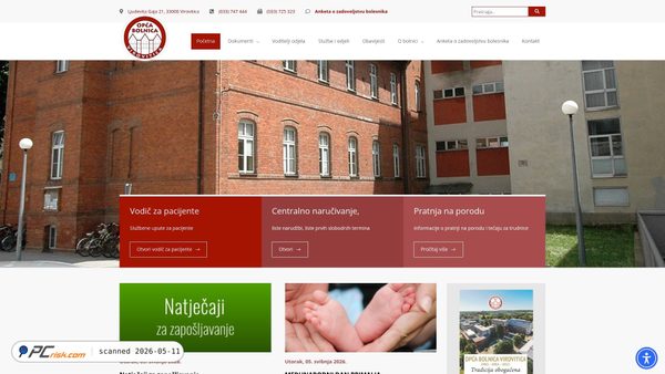 bolnica-virovitica.hr screenshot