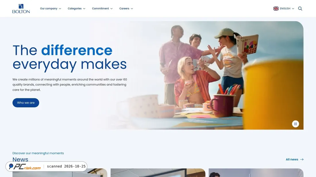 Screenshot of bolton.com