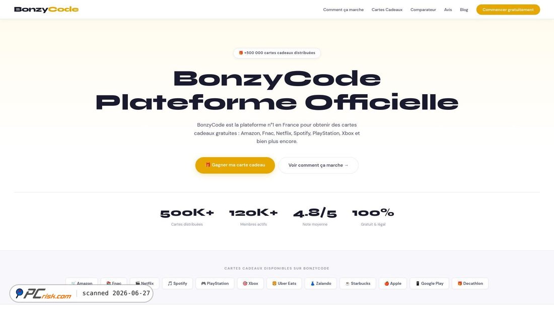 Screenshot of bonzycode.net