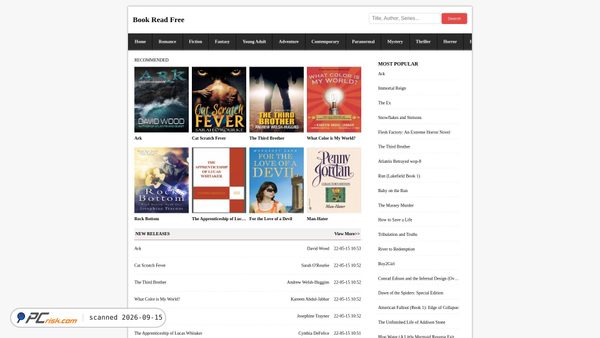 Zrzut ekranu bookreadfree.com