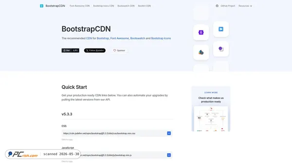 bootstrapcdn.com screenshot