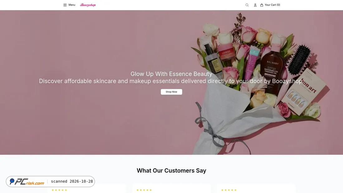 Screenshot von boozyshopboutique.shop
