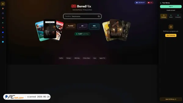 boredflix.tv screenshot