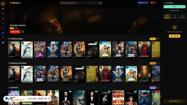 boredflix.tv screenshot