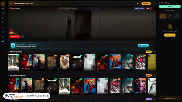 boredflix.tv screenshot