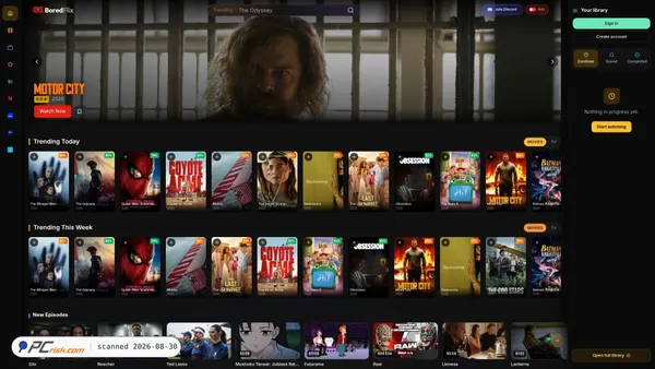 boredflix.tv screenshot