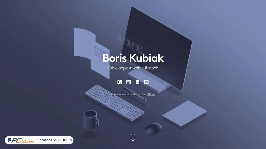 Screenshot di boris.sh