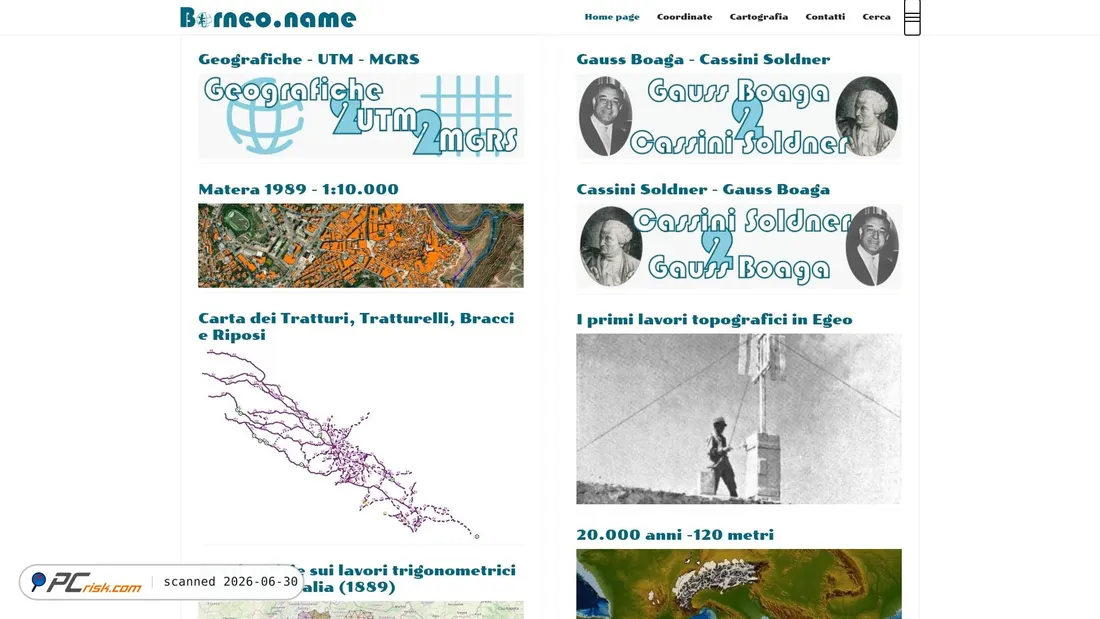 Screenshot of borneo.name