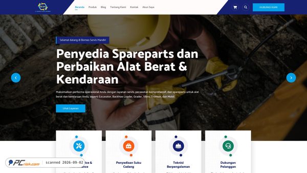 borneoservismandiri.id screenshot