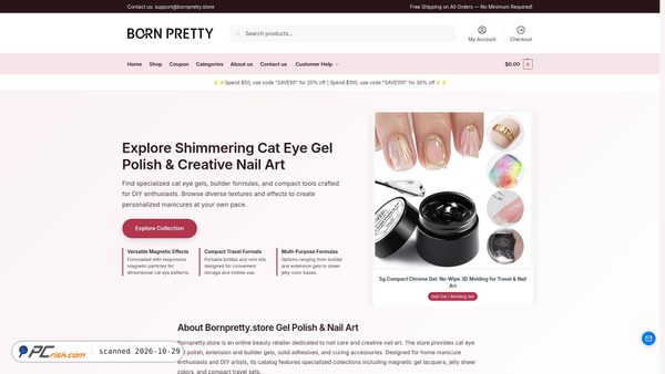 bornpretty.store screenshot