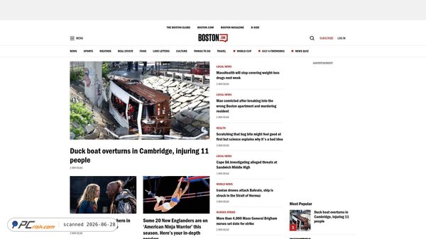 boston.com screenshot