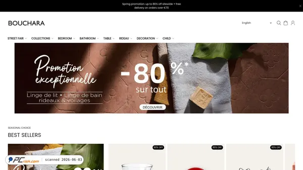 boucharaofficial.com screenshot