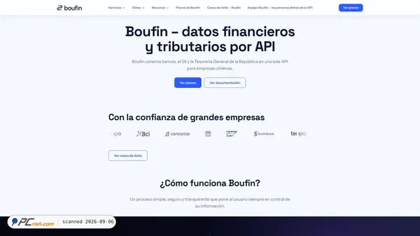Screenshot di boufin.ai