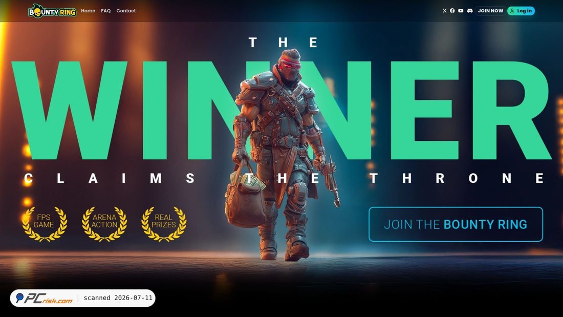 Screenshot von bountyring.com