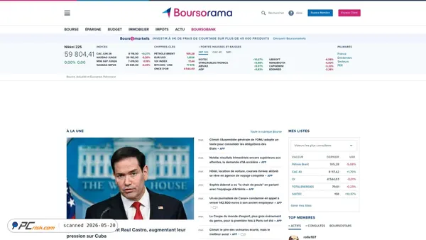 boursorama.com screenshot