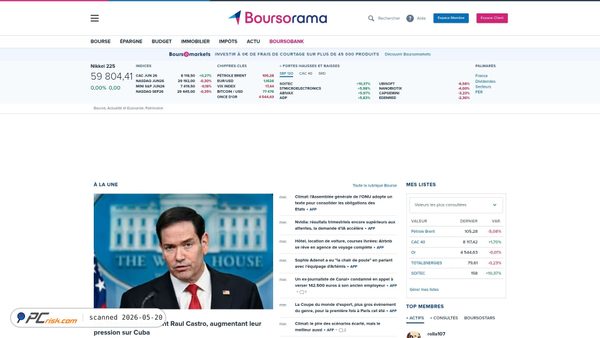 boursorama.com screenshot