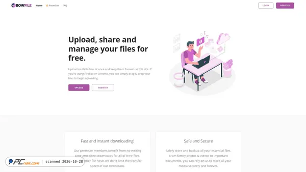 bowfile.com screenshot
