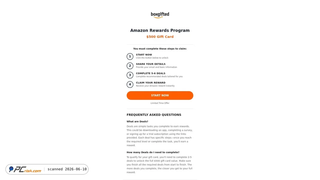 Screenshot of boxgifted.com