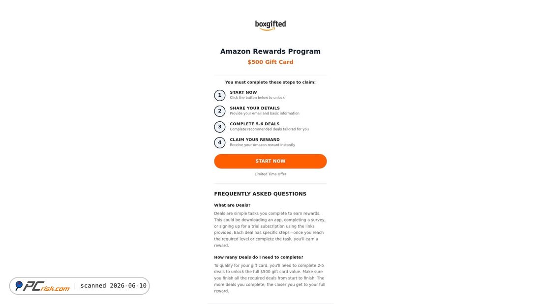 Screenshot di boxgifted.com