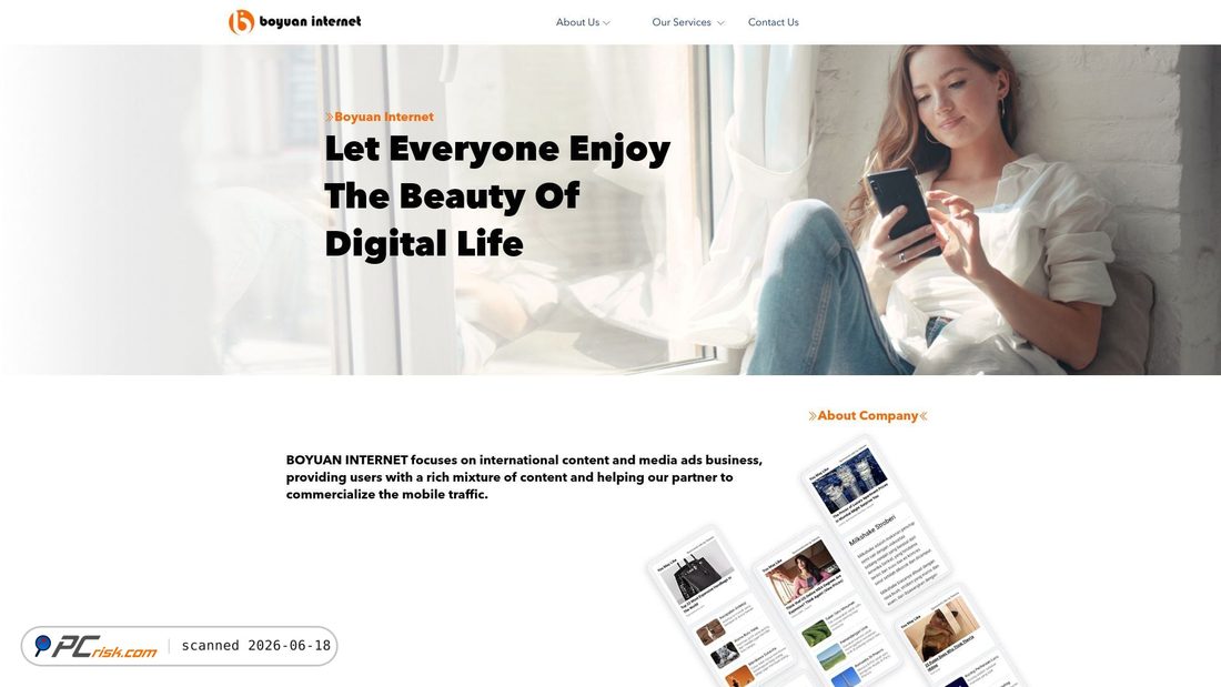 Screenshot of boyuanhulian.com