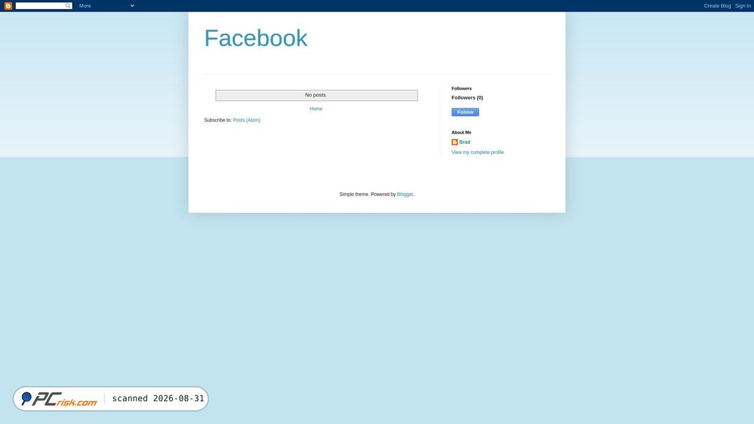 Screenshot von brad-facebook.blogspot.com