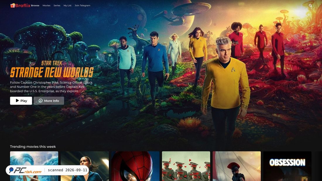 Screenshot of braflix.uk