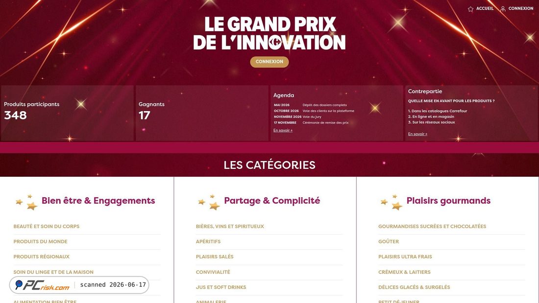 Screenshot of brand.grand-prix-innovation-carrefour-2026.fr