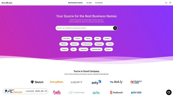 brandbucket.com screenshot