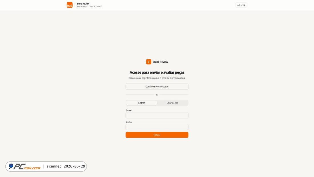 Screenshot of brandreview-itau.app