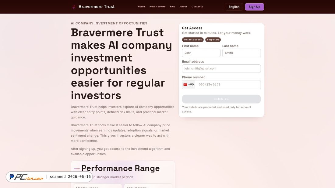 Screenshot of bravermere-trust.sbs