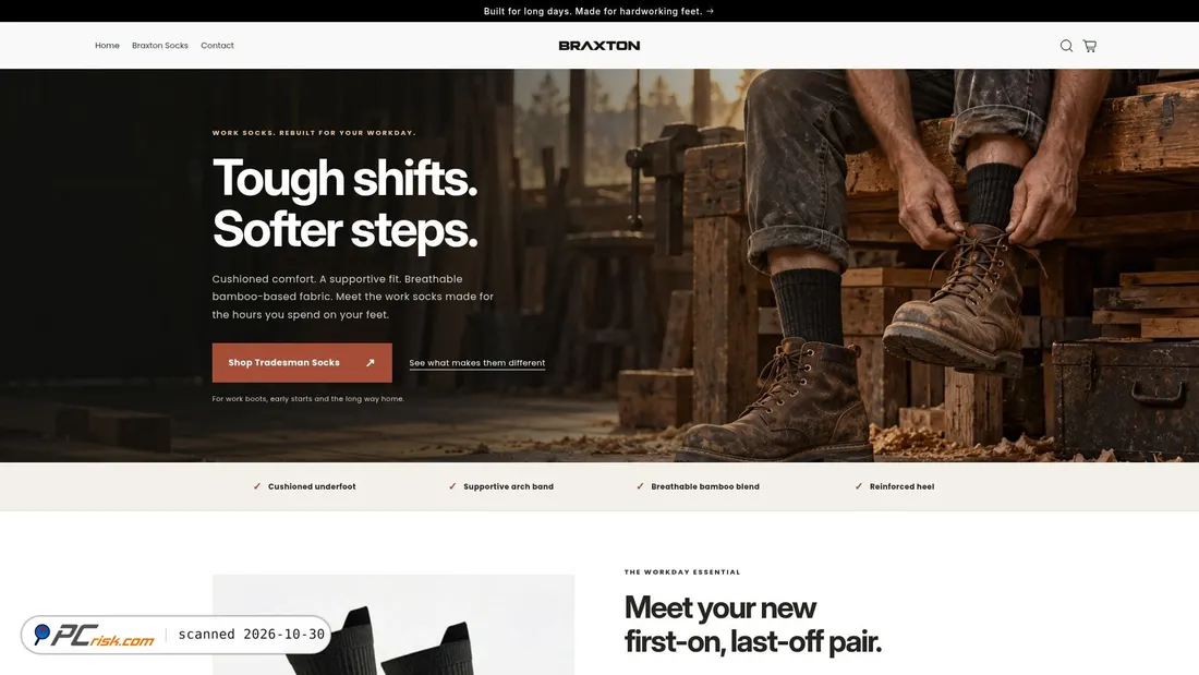 Screenshot di braxton-store.com