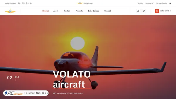 brcaircraft.com screenshot