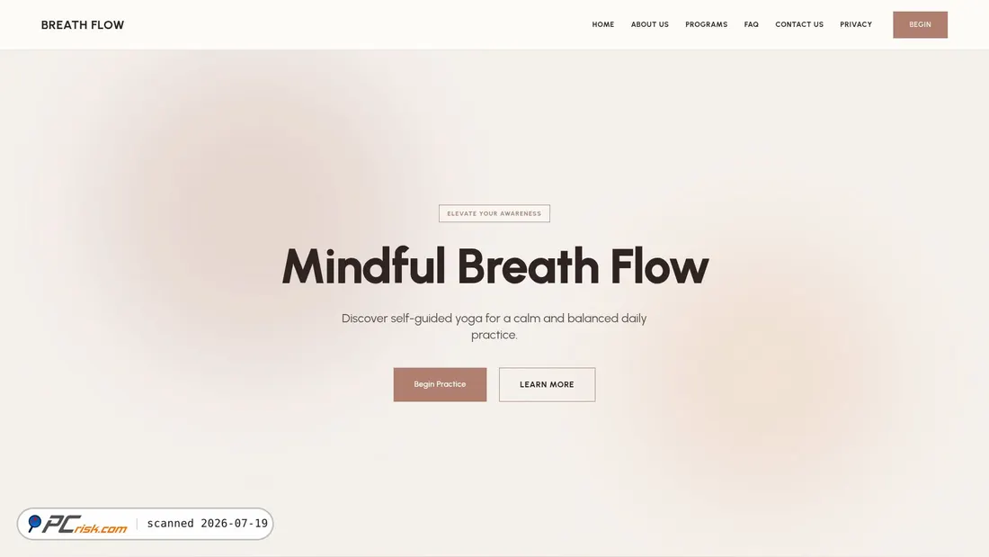 Screenshot of breath-flow-bea2600fbf71.herokuapp.com