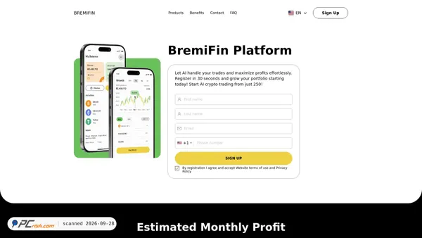 bremifin.live Screenshot