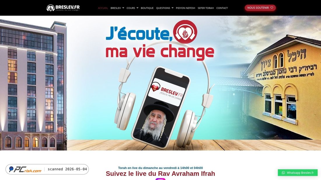 Captura de pantalla de breslev.fr