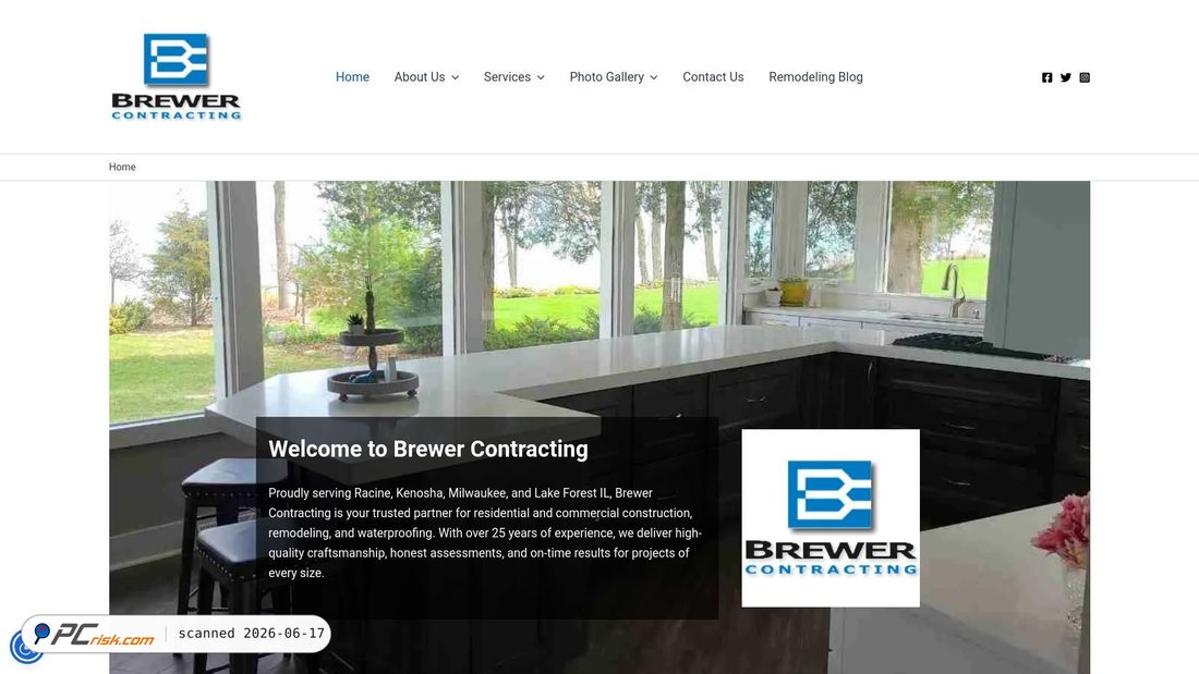 Screenshot di brewercontracting.com