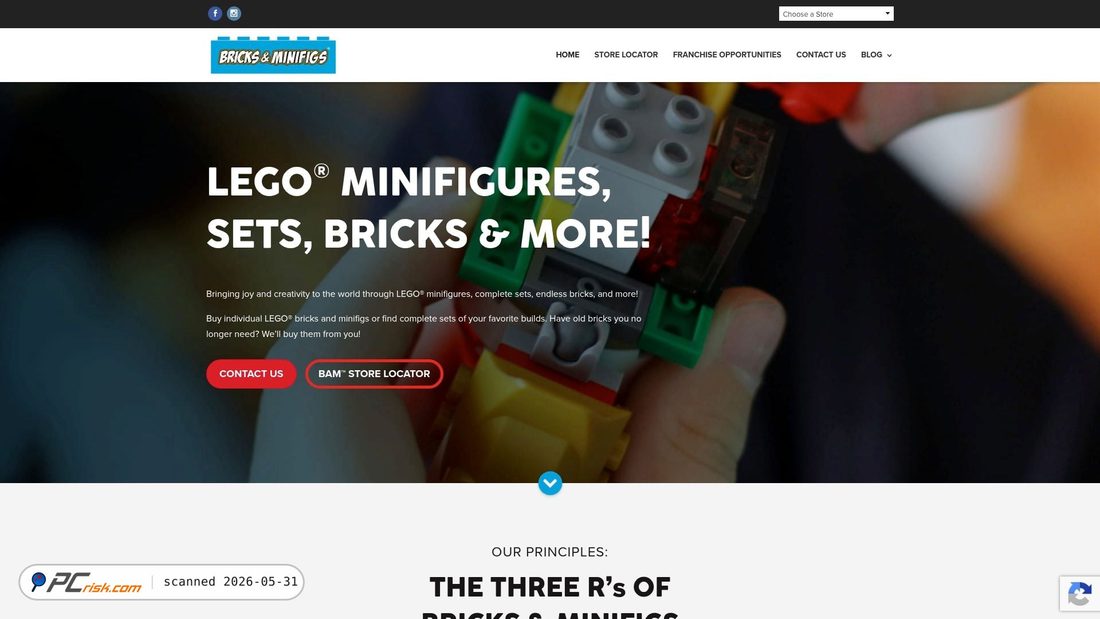 Screenshot di bricksandminifigs.com