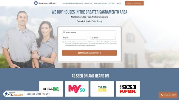 bridgehavenhomes.com screenshot