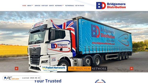bridgemeredistribution.co.uk screenshot