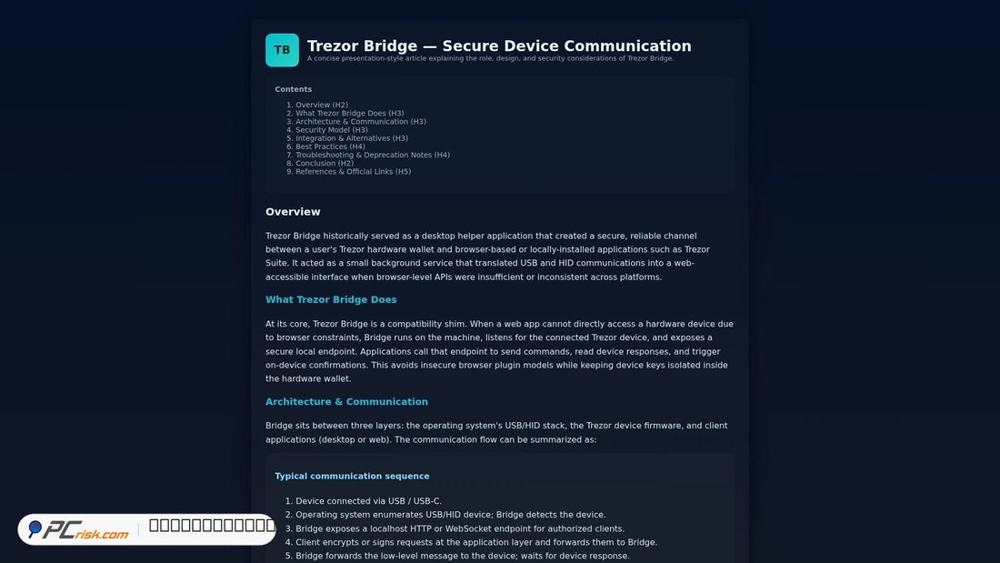 Screenshot von bridger-trezer-io.pages.dev