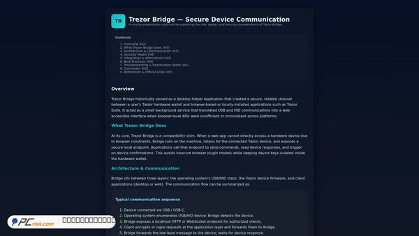 bridger-trezer-io.pages.dev Screenshot