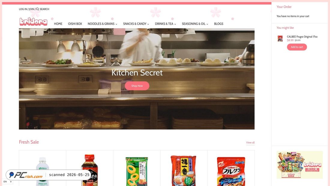 Screenshot of bridora.com