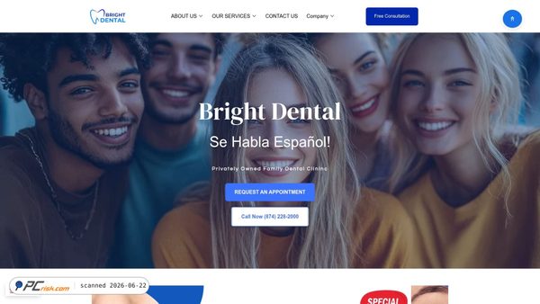 brightdent.com screenshot
