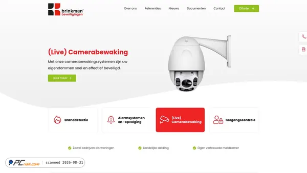 brinkman-beveiligingen.nl screenshot